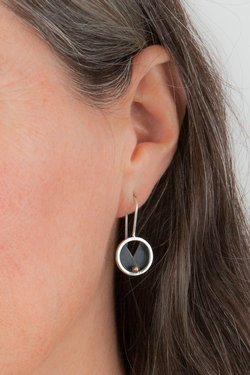 Wedge with Gold Earring